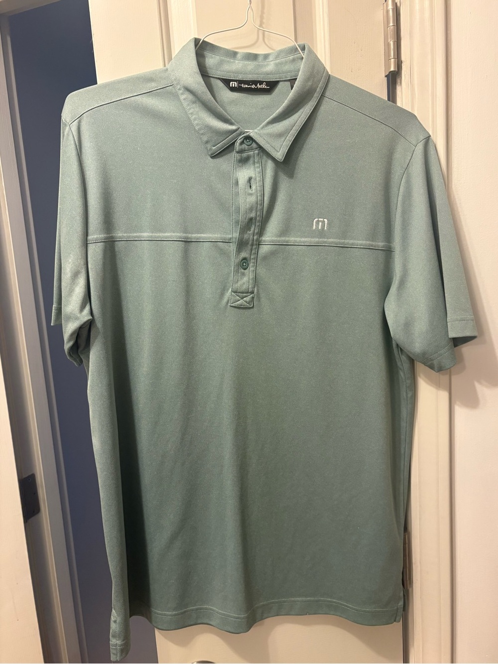 Travis Mathew Men’s Polo in Seafoam